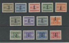 RSI E LUOGOTENENZA 1944 TASSE FASCIO 13V. 2 ** CENTRATO