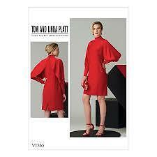 Vogue Sewing Pattern 1565 Misses Lined Dress Size 14-22 Uncut
