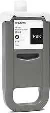 PFI-3700PBK Photo Black Pigment Ink Tank 700ml Replacement for Canon PFI-3700...