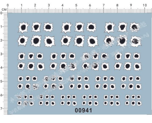 Kit modellino auto da corsa sport foro proiettile 1/64 decalcomania scivolo acqua