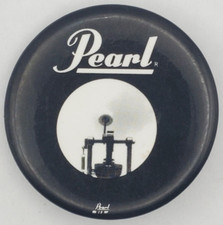 De colección Perla Batería Instrumentos Banda de Música Músico Baterista Pinback Botón
