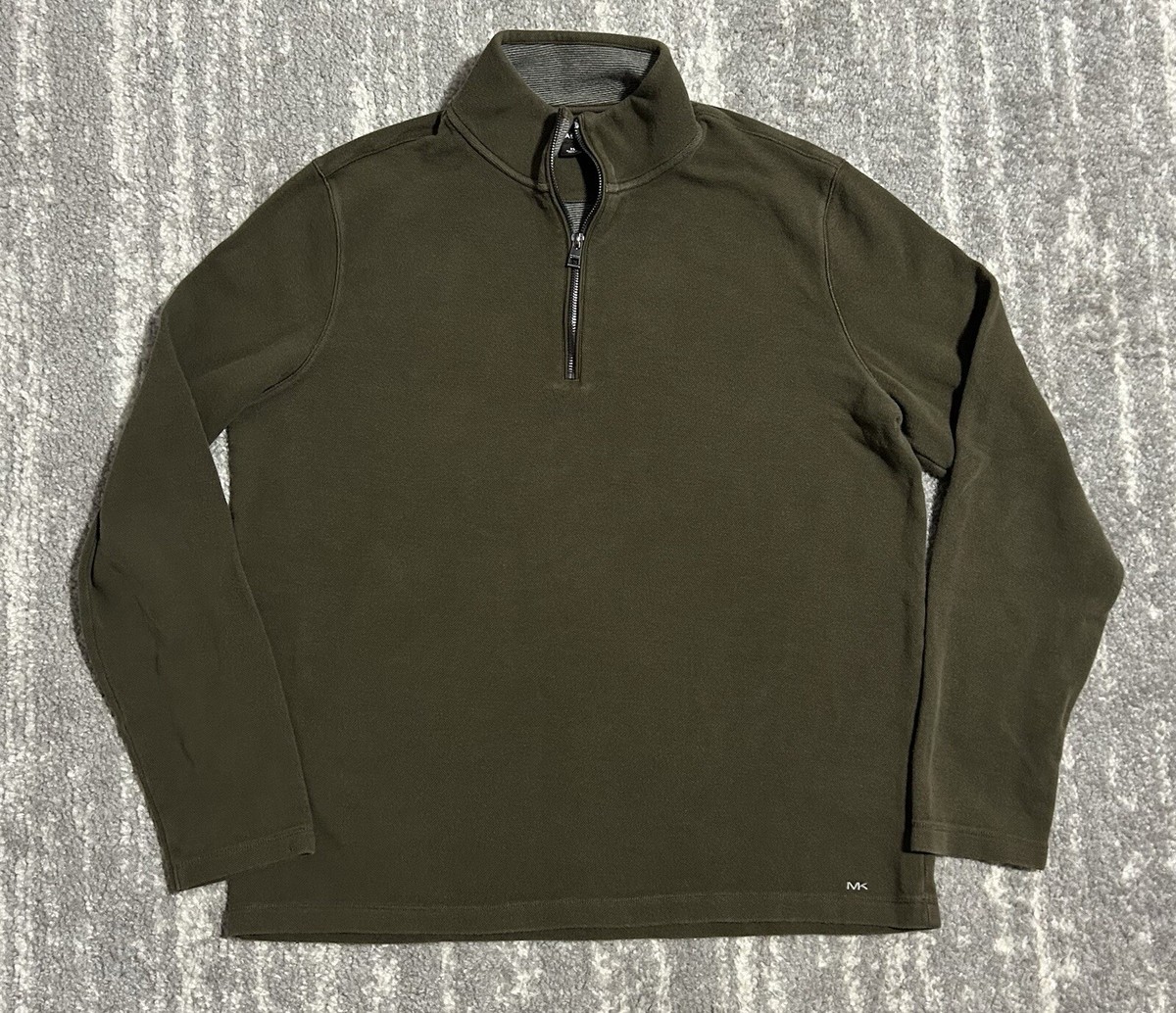 Long Sleeve Michael Kors Sweaters Mens Green Michael Kors Sweater