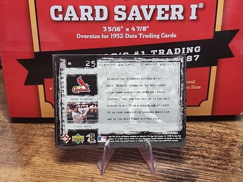 MARK MCGWIRE 2000 UPPER DECK BLACK DIAMOND DIAMOND GALLERY #25 - Picture 2 of 2