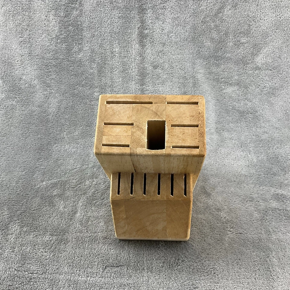 Bloque de cuchillos FarberWare 13 ranuras madera acabado natural bloque solamente Foto 4 de 4