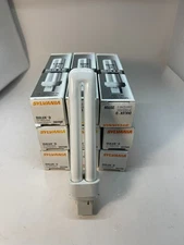 Lot of 9 Sylvania 20709 Dulux D Compact Fluorescent 18W CF18DD/830 2 Pin Base