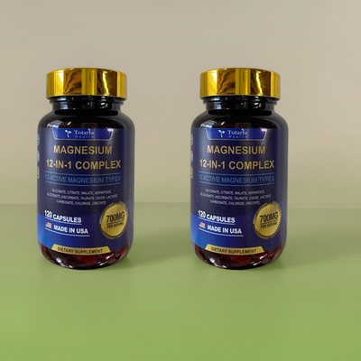 2 Pack  Magnesium Complex - 12 Active Magnesium Types,Sleep Muscle Nerve Support