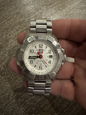Luminox Navy Seals Steel 3250 Series 45mm Men's Wristwatch - Silver