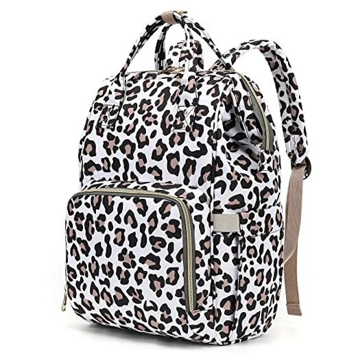 Stylish Leopard Print 15.6 Inch Laptop Backpack for Women & Men School College