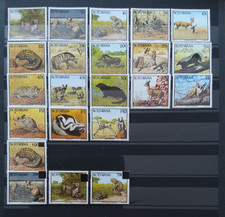 Botswana - Freimarken 1992 - Fauna  18 Werte komplett + Überdrucke **, mnh