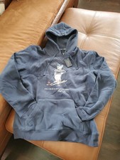 NWT Polo Ralph Lauren Mens Polo Bear Fleece Hoodie Big Tall 2XL Blue Ski Bear
