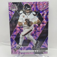 2025 Panini Mosaic #71 CJ Stroud Purple Reactive Prizm Houston Texans