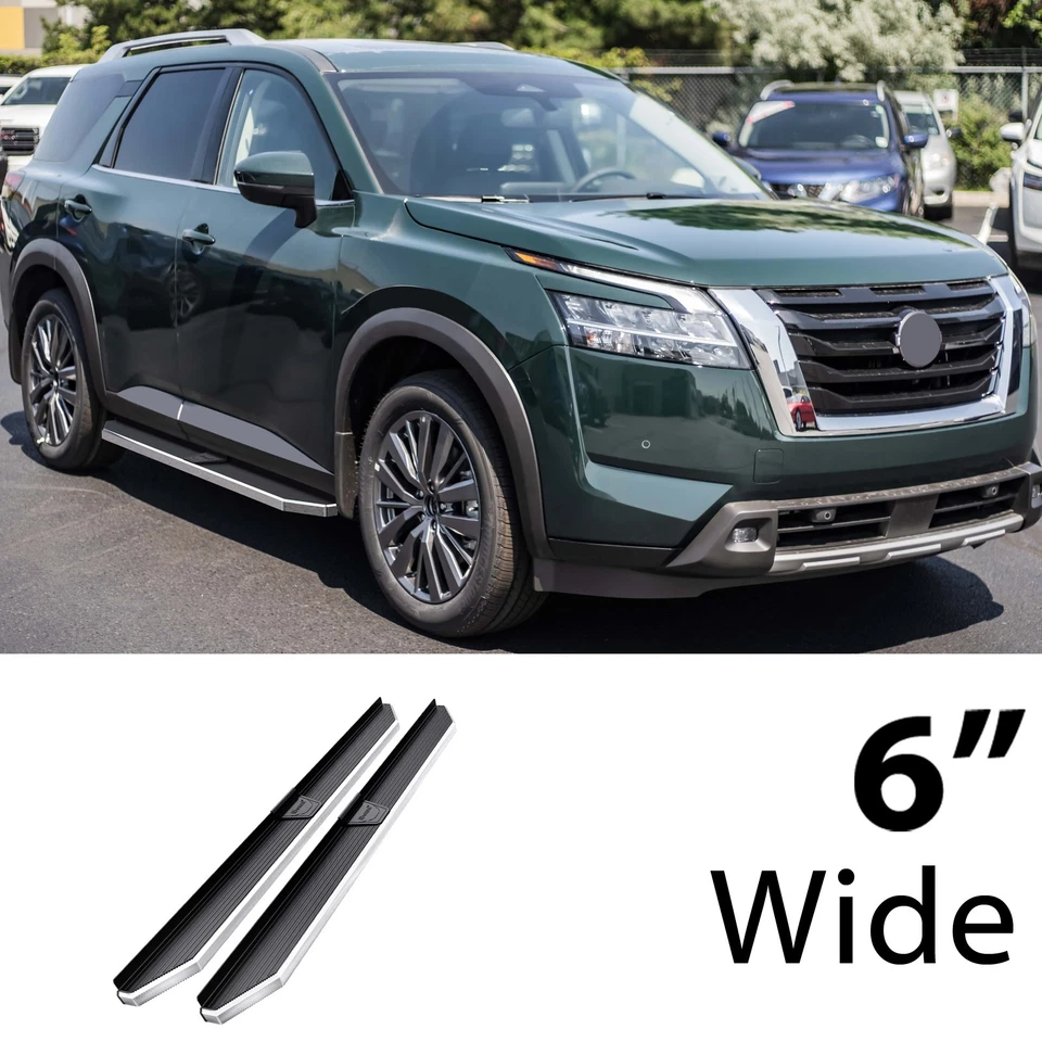 Placa de corrida HD Ridez plana 6" ajuste polido 22-25 Nissan Pathfinder - Imagem 2 de 4