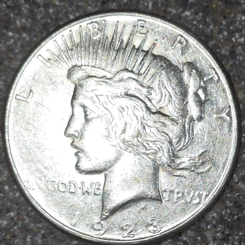 1923-S XF Peace Silver Dollar,  25C Combined Shipping