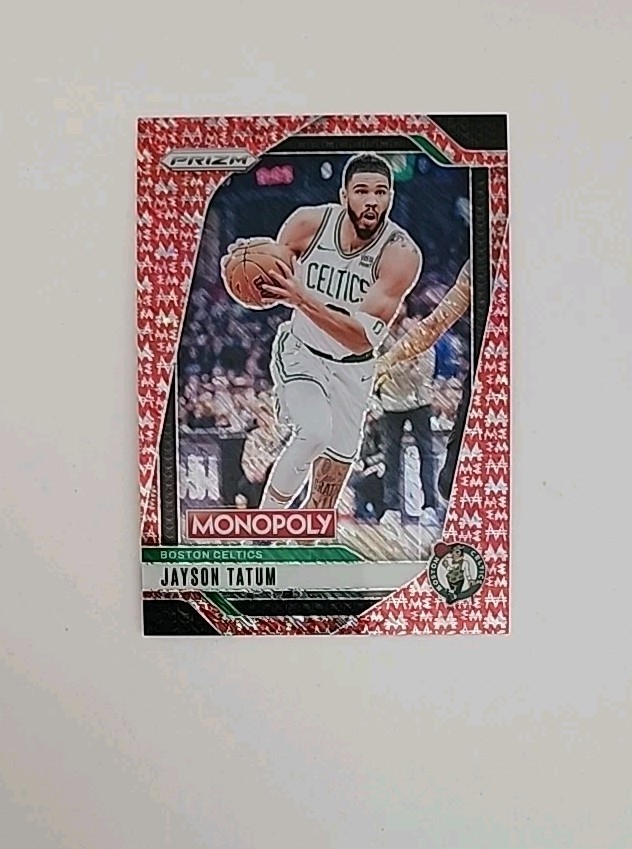 2024-25 Prizm Monopoly Jayson Tatum Red Millionaire Shimmer SP # 018/100 Celtics
