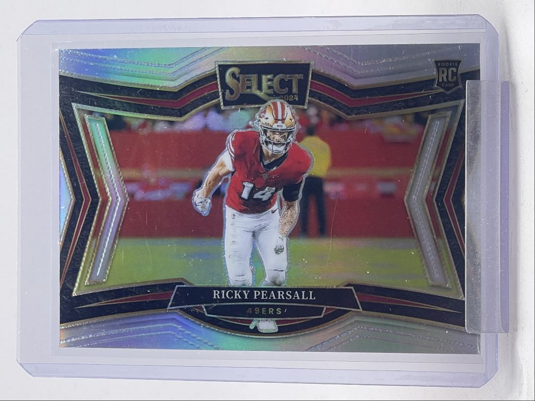 RICKY PEARSALL 2024 SELECT FIELD LEVEL ROOKIE SILVER PRIZM 49ERS RC Q0234
