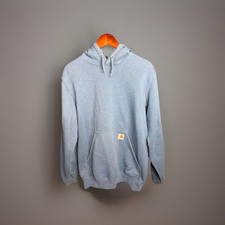 Carhartt Men's Blue Pullover Hoodie Sweatshirt Size Small Original Fit