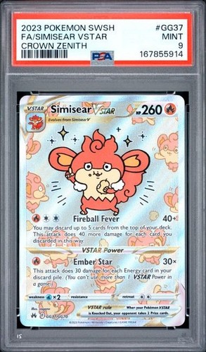 Simisear VSTAR graded PSA 9 for sale on eBay