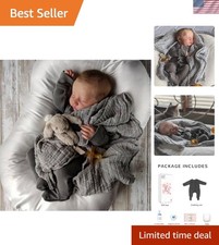 18-Inch Realistic Reborn Baby Doll Levi Weighted Boy with Complete Accessories