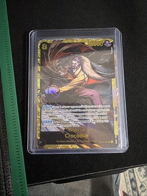 Crocodile OP14-120 Secret Alternate Art The Azure Sea's Seven Sec One Piece VHTF
