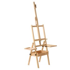Uimoso Studio H-Frame Easel for Canvas up to 35.43", Made of Solid Beech Wood