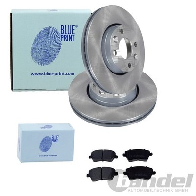 BLUE PRINT BREMSSCHEIBEN 258mm + BELÄGE VORNE passend für RENAULT CAPTUR + ZOE