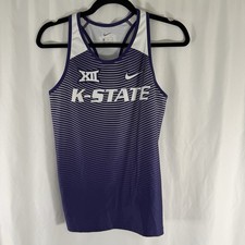 K State Wildcats Nike Tank Top Women's MT Medium Tall Purple Stretch Athletic