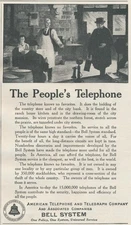 Magazine Ad - 1924 - AT&T / Bell System - The People's Telephone