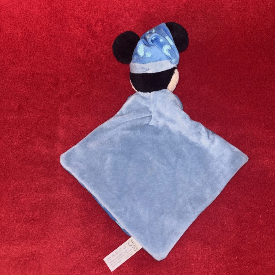 🇫🇷 Doudou mouchoir souris Mickey Bleu Nuage Etoile Luminiscent Disney neuf - Photo 4/4