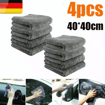 new 4Pack Auto 1200GSM Mikrofasertuch Poliertuch Trockentuch Microfaser 40*40cm