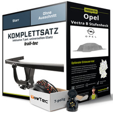 Für OPEL Vectra B Typ 36, J96 Anhängerkupplung starr +eSatz 7pol uni. 95- NEU