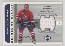 2002 Upper Deck Piece Of History Heroes Hockey Jerseys Gilbert Perreault HOF z5x