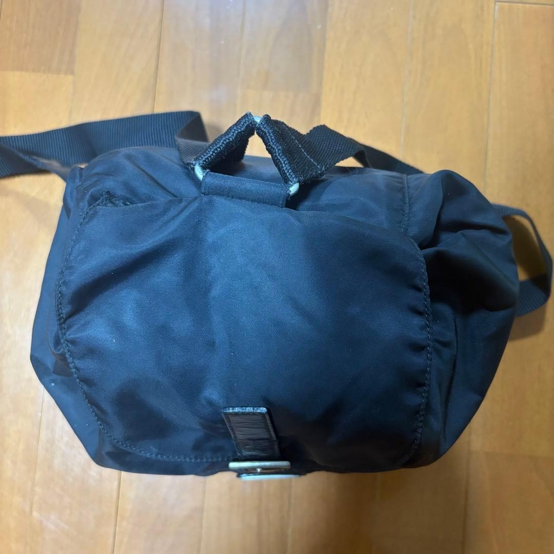 Prada Mini Nylon Backpack Black Drawstring Closur… - image 6