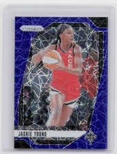 2024-25 Panini Prizm WNBA Jackie Young Blue Velocity Prizms #1 Aces