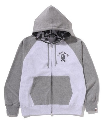 A BATHNIG APE Men's COLOR STONE BAPE RELAXED FIT ZIP HOODIE