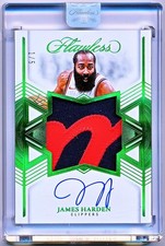 2024-25 Flawless James Harden Star Swatch Emerald Patch Auto #SSS-JHC (1/5)