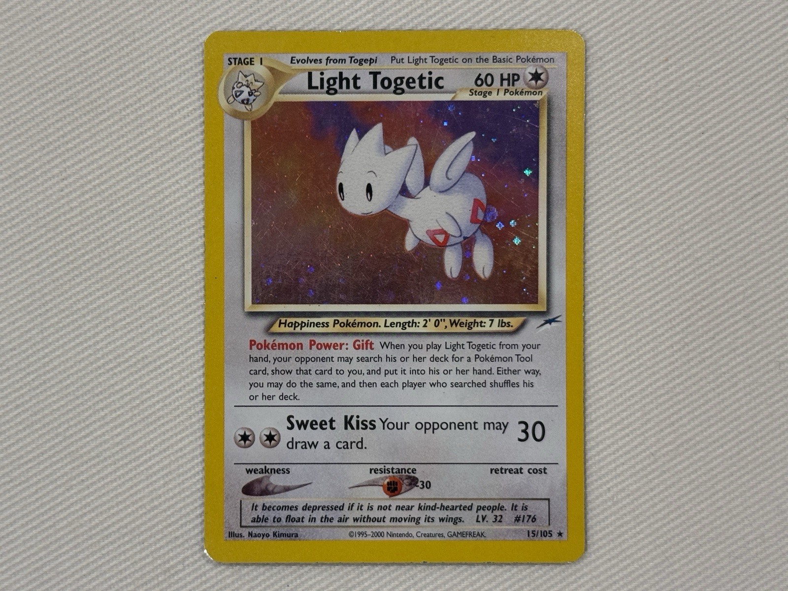 The Pokémon Company Light Togetic Neo Destiny 15/105 Holo Rare 60HP