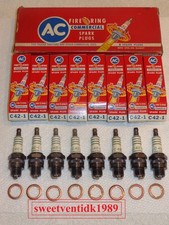 (8) ..‘NOS’ AC-C42-1 (commercial) Spark Plugs .. #5612140 .. USA Made 1960’s