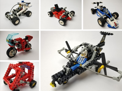 LEGO Technic Lot of 6 Sets Complete 8024 8216 8222 8210 8230 8815 Race Car