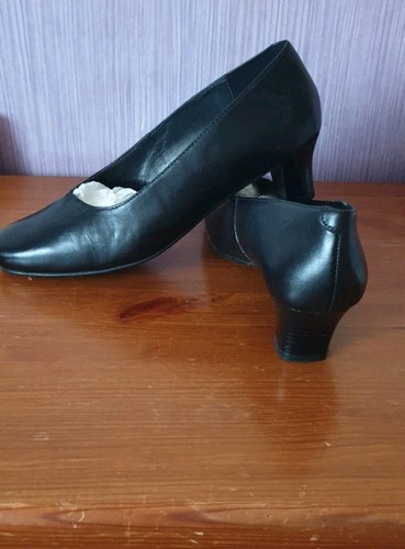 Hotter Damenschuhe schwarz Leder Größe 7 UK (S6) - Bild 2 von 9