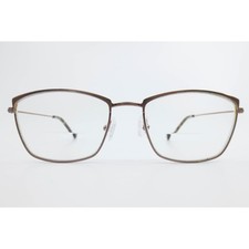 Karen Kane Plantain Eyeglasses Brown Metal Frames 52-17-140 Full Rim Rectangle