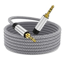 3FT Nylon Braided 3.5mm Male-to-Male Stereo Auxiliary Audio Cable