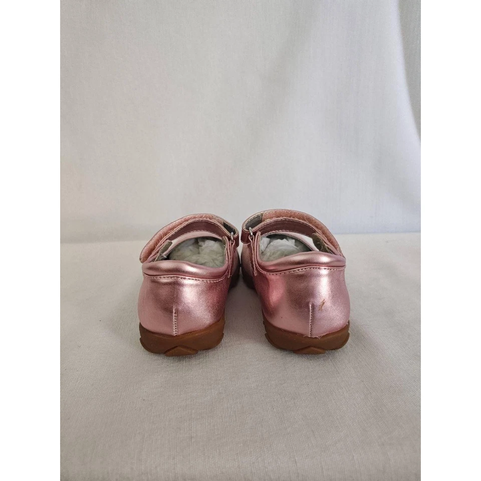Zapatos MIA Mary Jane Drama Rosa Brillo Metálico Brillo Gancho Lazo Goma Nuevos 8 Foto 3 de 4