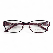 Ellen Tracy Naples Eyeglasses Burgundy 52-16-130 Women's Frame w/Case