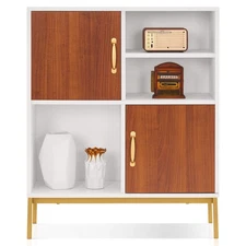ivinta Buffet Cabinet with Storage, Accent Wood Sideboard with Storage Shelves