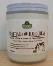 Spanish Garden Beef Tallow Hair Cream 8oz Repair Style Protect Deep Moisturize