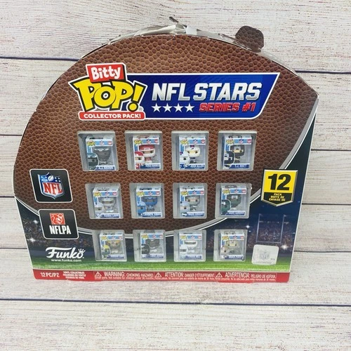 Funko Bitty Pop! NFL Stars Collector Set of 12 Figures Mahomes, Jackson +