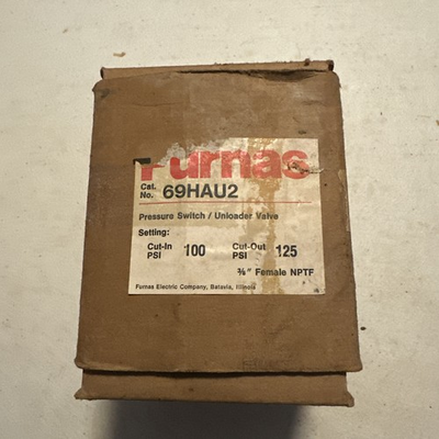 #ad Furnas 69HAU2 Pressure Switch Unloader Valve NEW ORGINAL Packaging $79.95