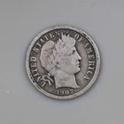 1907 Barber Dime 10C - Philadelphia