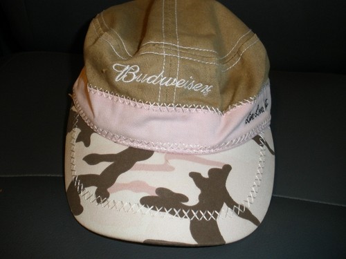 Paramount Outdoors Budweiser Tan Pink Camo Cat Hat OSFM (Hat 3)