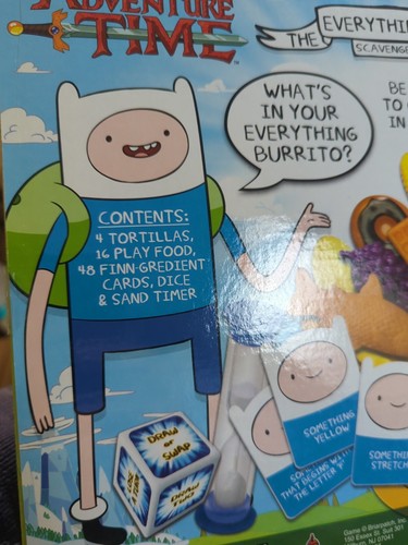 ADVENTURE TIME THE EVERYTHING BURRITO GAME Toy NEW Jake & Finn Build EPIC Board - Picture 4 of 12